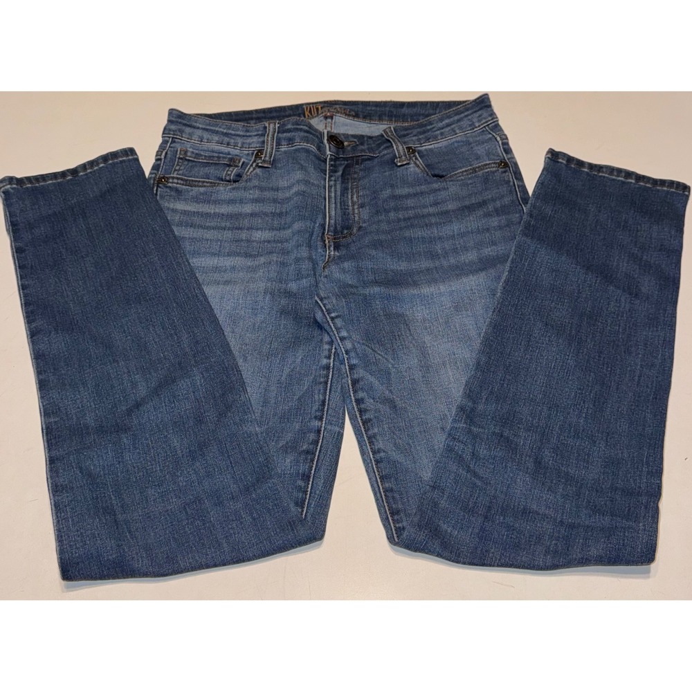 Kut from the Kloth Skinny Jeans Womens 2 Blue Denim Medium Wash Mid Rise Stretch